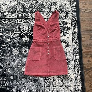 Rose corduroy overall dress by LuLu